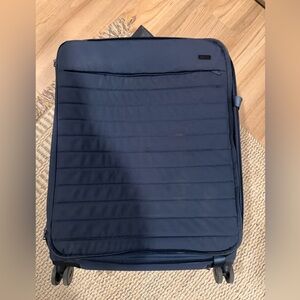 Away Softside Large Checked Suitcase in Navy